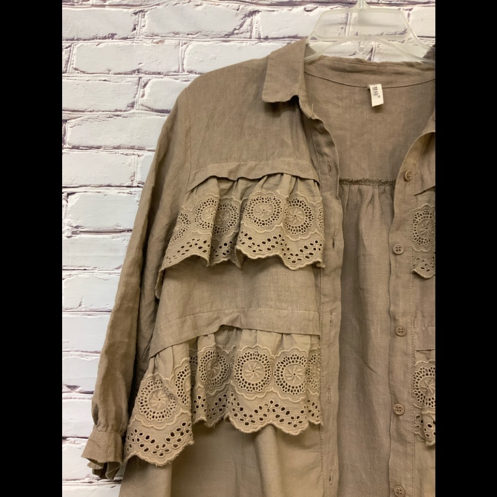 Linen blend Tunic. - Picture 3 of 11